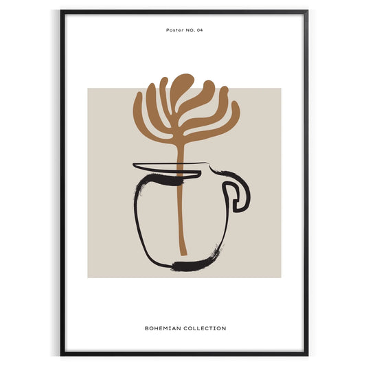 space Lagom Boho Poster perfect blend minimalist charm bohemian flair captivating wall art ideal gift decor enthusiast framed print unframed artwork style