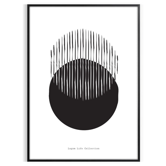 space stunning Shape Bohemian Art Poster elegant black blue hues captivating wall piece perfect gift lovers various sizes A4 cm A0 decor style